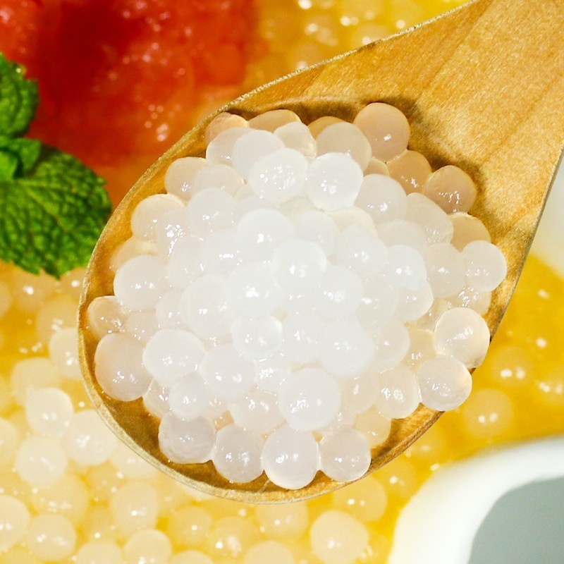 Popular Instant Sago Popping Boba Pearls For Milk/Bubble Tea Ingredients