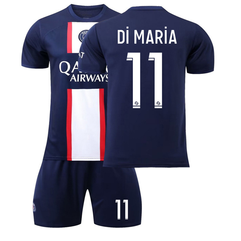 22-23 Paris Saint-Germain home 30 Messi 7 Mbappe 10 Neymar football kit children's set wholesale