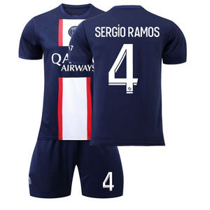 22-23 Paris Saint-Germain home 30 Messi 7 Mbappe 10 Neymar football kit children's set wholesale