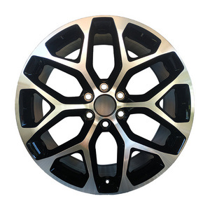 #SU1033 High quality New design car cheap price alloy wheels black and silver made in china wheel rims