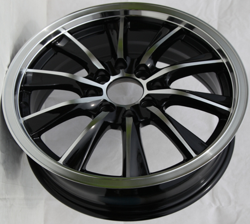 siyah krom jant 15inch 16inch 17inch car aluminum alloy wheels rims Chinese factory