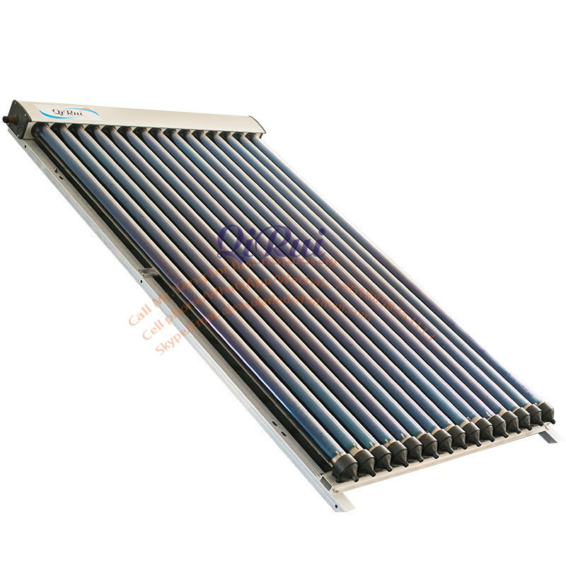 Rooftop Heat Pipe Solar Thermal Panel Glass Evacuated Tube Pressurized Solar Collector with Solar Keymark EN12975 certificate