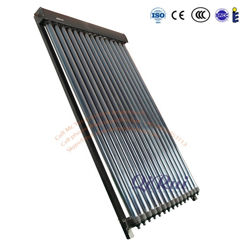 solar keymark Certified Pressurized Solar Thermal Collector Evacuated Tube Heat Pipe Solar Collector with ISO9806