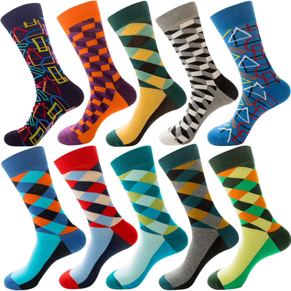 Custom Knit Made Socks Breathable Fashion Calcetines Cortos de Algodon