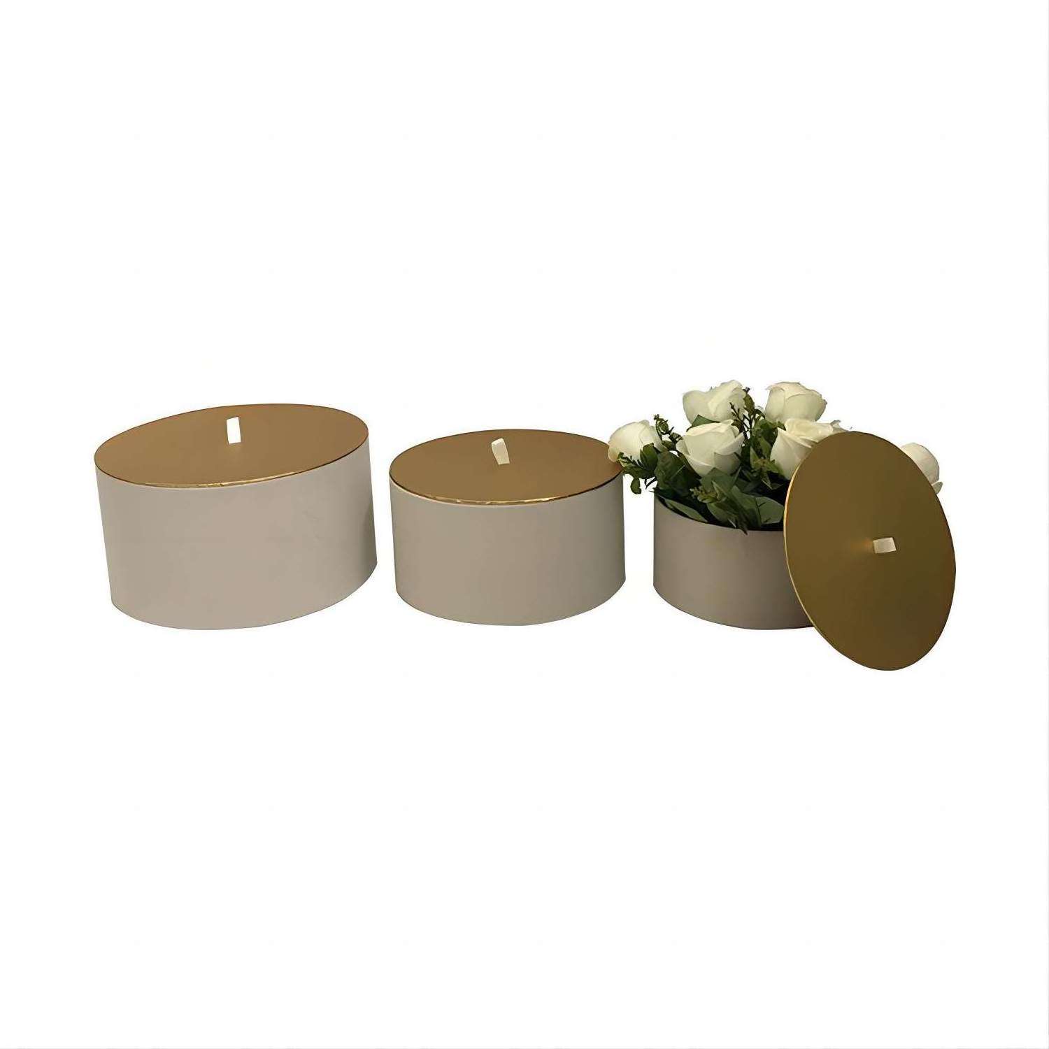 Round Cylinder Floral Boxes Kraft Tube Packaging Velvet Box For Wedding Invitation