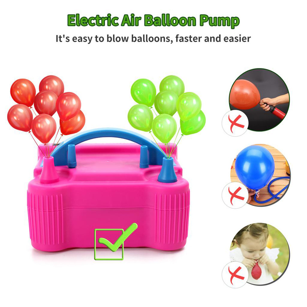 HIPIE Electric High Performance Two Nozzle Air Balloon Blower Pumper For Party Balloon Arch EU/US Plug