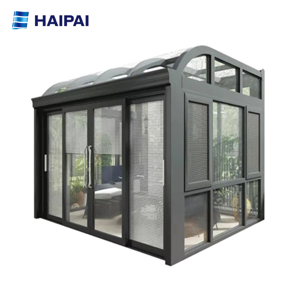 All seasons comfortable glass sun room house garden sunroom aluminum alloy villa sunroom