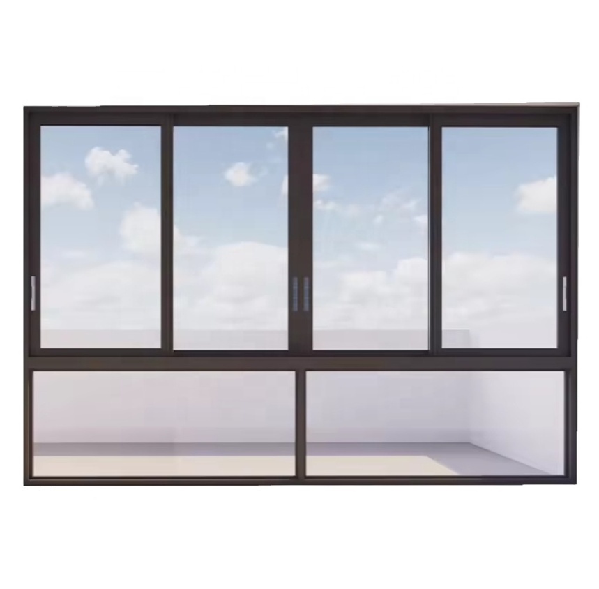 China Factory Aluminium Sliding Windows Double Glazed Thermal Break Insulated Door for House Finished Surface