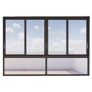 China Factory Aluminium Sliding Windows Double Glazed Thermal Break Insulated Door for House Finished Surface