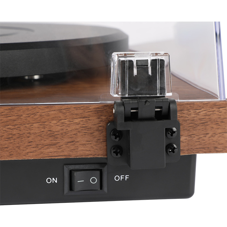 Portable Clear Cover Aux Tf Usb Fm Radio Plattenspieler Usb Vinyl Lp Record Player Hifi Needle Turntable Cartridge