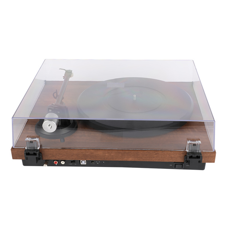 Portable Clear Cover Aux Tf Usb Fm Radio Plattenspieler Usb Vinyl Lp Record Player Hifi Needle Turntable Cartridge