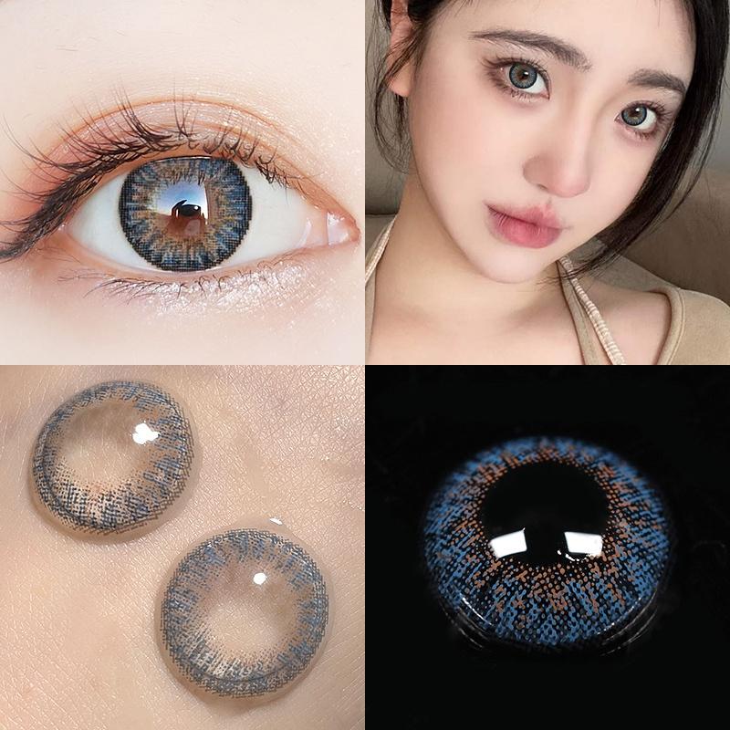 Hapeyemin color contact lenses with annual graduation Blue Eye Contact Lenses change eye color contacts