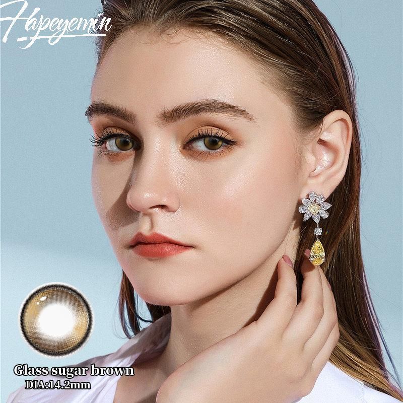 Hapeyemin big eye looking fresh circle eye colored contact lens change eye color contacts