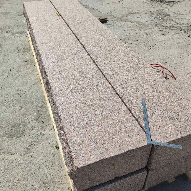 wholesale cheap red granite G386-8 flamed rough edge step floor tiles custom red granite big slabs outdoor step