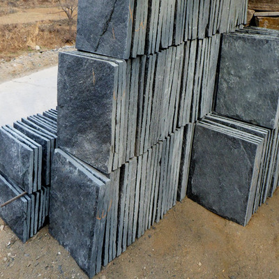 China Factory Manufacture Black white culture stone quartzite ledgestone veneer stone wall tile stacked stone