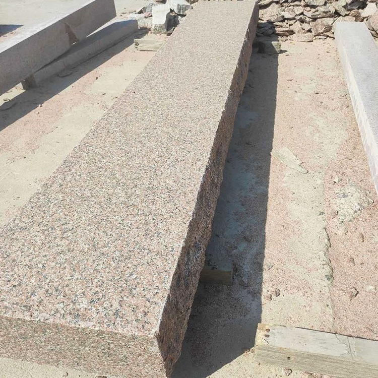 wholesale cheap red granite G386-8 flamed rough edge step floor tiles custom red granite big slabs outdoor step