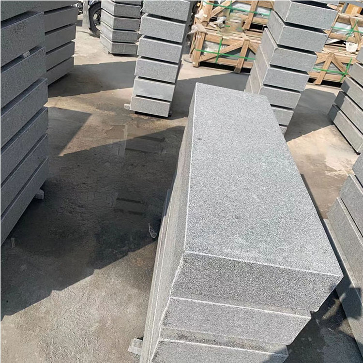 High Quality g654 dark grey granite step stair Natural Customized Size Outdoor Floor Road Garden exterior granite step