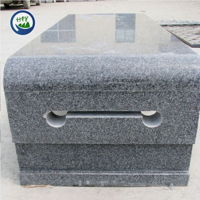 Dark grey granite simple carving polished headstone dark grey granite memorial stone