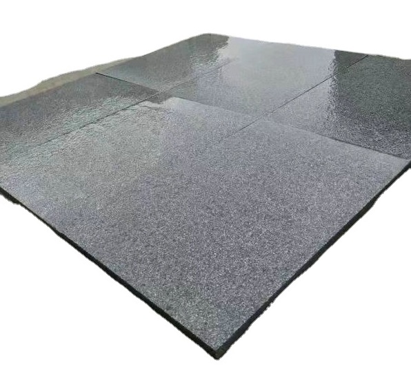 Hot Sale g654 dark grey granite stones Shandong Polished and Flamed Tiles for Garden Paving Yard Steps flamed granite Wall tiles