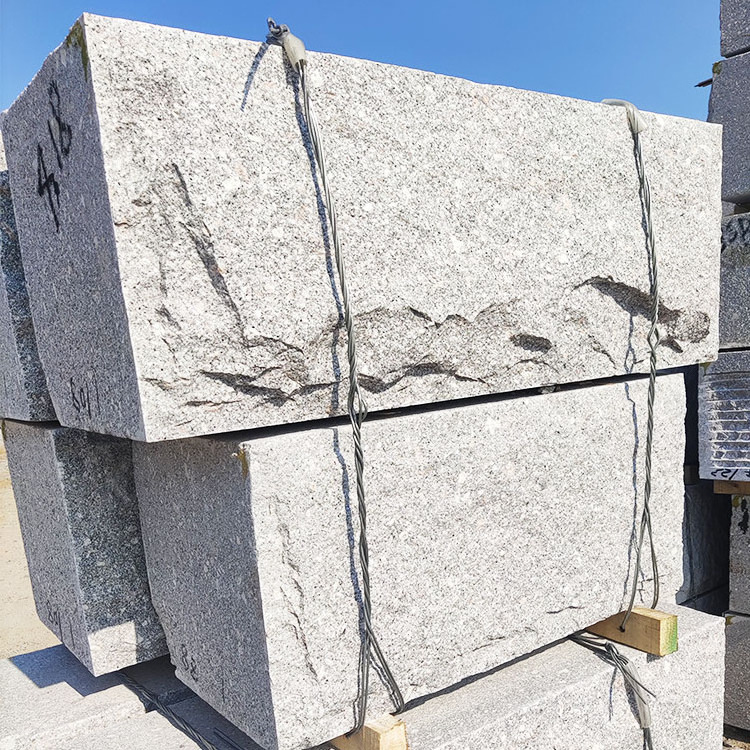 Customized Project wall block stone G603 Exterior Mushroom Stone Rock Face Retaining Wall Blocks