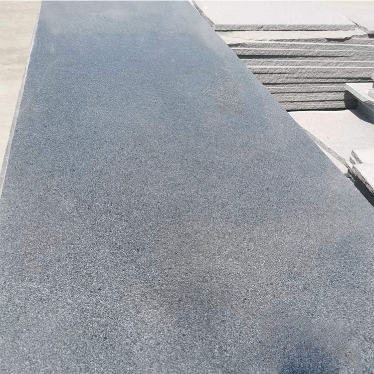 China Factory Manufacture Shandong 2cm G654 Dark Grey Granite Stone Tiles Paving Stone Outdoor