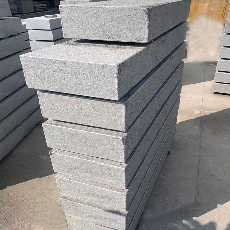 High Quality g654 dark grey granite step stair Natural Customized Size Outdoor Floor Road Garden exterior granite step