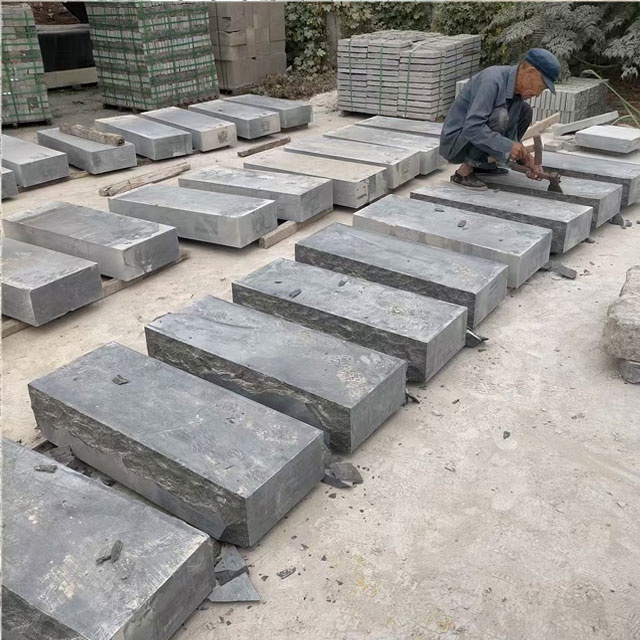 Manufacturer Wholesale Floor Stone Paving Tiles Luxury Blue Limestone China Blue Limestone Steps price