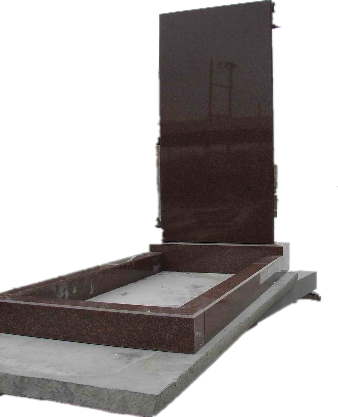 Shanxi black granite simple rectangle straight headstone tombstone russian grave stone