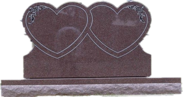 Red granite tombstones gravestone monuments headstones cross angels weings figure monuments