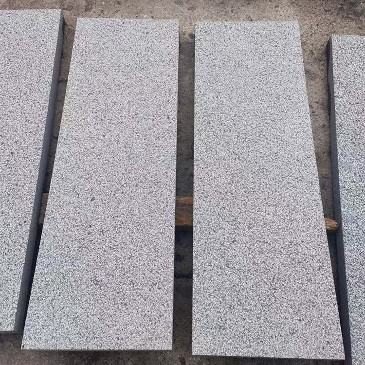 Natural Dark Grey Granite Slab Flamed Black G654 dark grey Granite Step Tiles For Outside Paving Stone