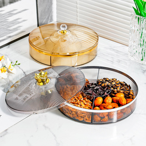 Dried Fruit Plate Household Living Room Coffee Table Storage Box Light Luxury High-end Nut Snack