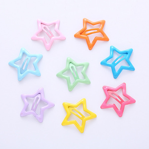 Wholesale Hot selling Candy Color Star Children's BB Clip Fresh Color Bangs Clip Popular Hair Accessories Hair Clip