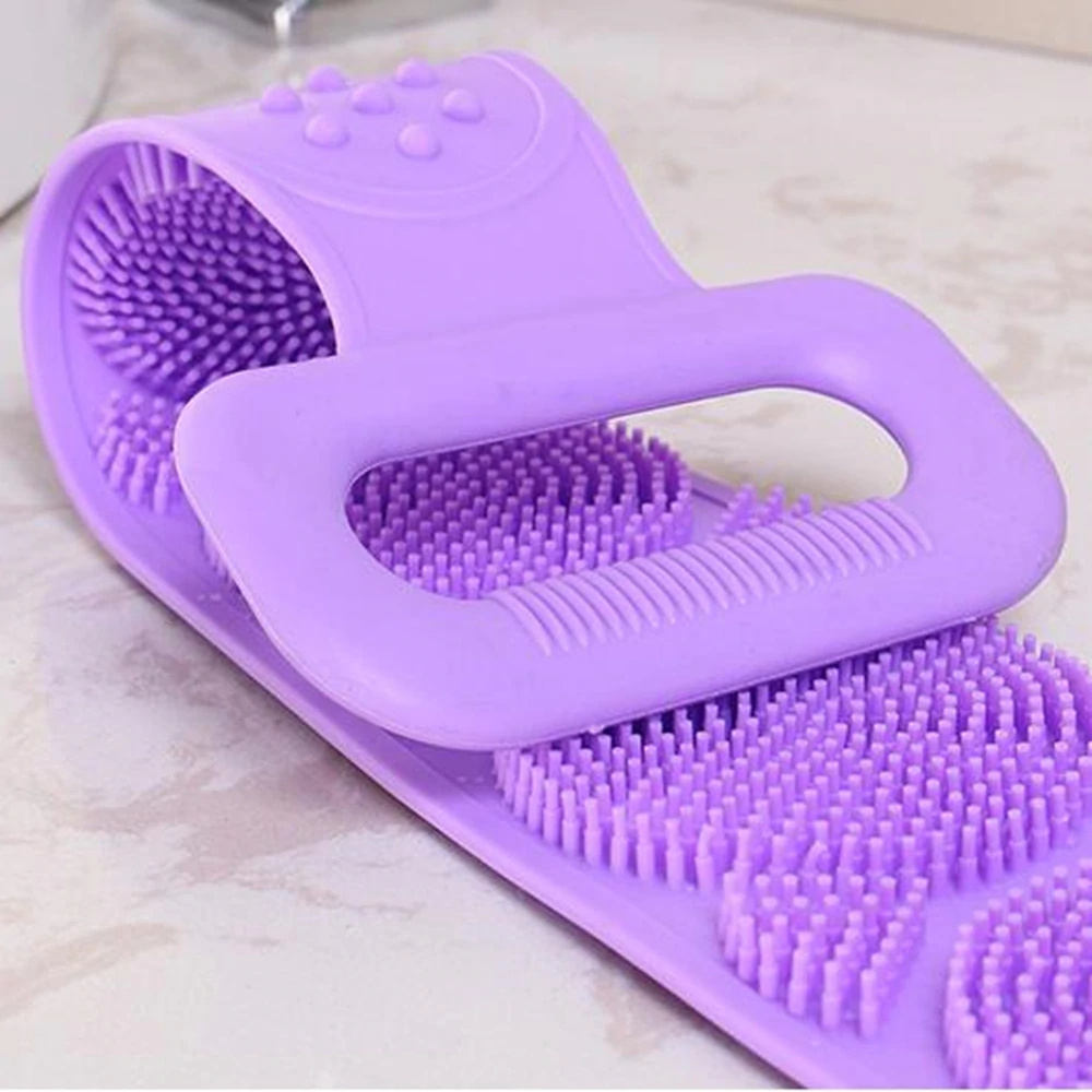 wholesale High quality Exfoliating Body Brush Belt Shower silicone back scrubber for shower