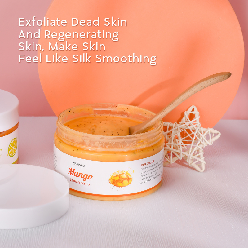 Wholesale Massage Exfoliating Gel Organic Exfoliating Facial Body Foot Back Cream For Dead Skin Removal Cream