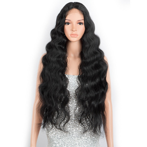 Cheap Transparent Swiss Lace Front Synthetic Wig For Black Women Heat Resistant Synthetic Hair Wigs ROMANCE Hair Extension