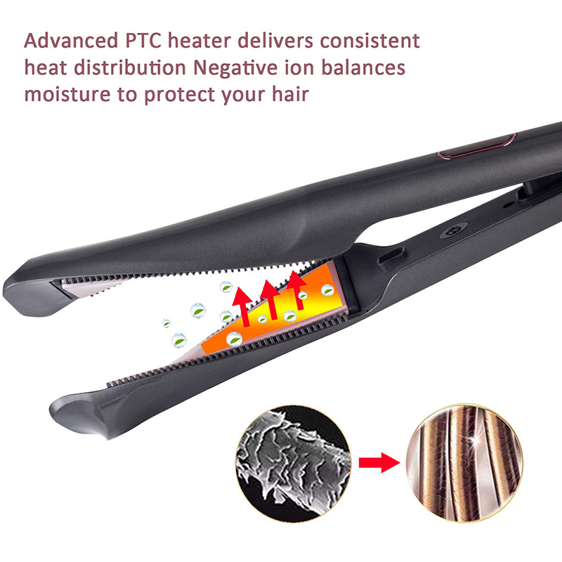 alisador de titanio electric straightening professional ceramic 2in1 flat iron curling iron hair curly straightener hot curlers