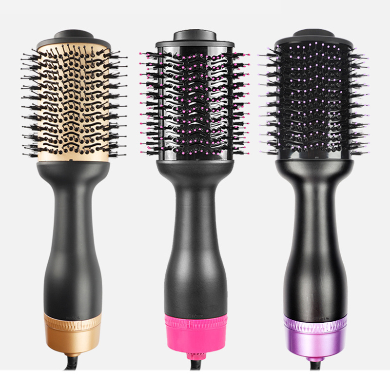 Electric Rotating Hair Styler Styling Tools Negative Ion 3 In 1 Comb Multifunction One Step Hair Blow Dryer Brush Hair Dryer