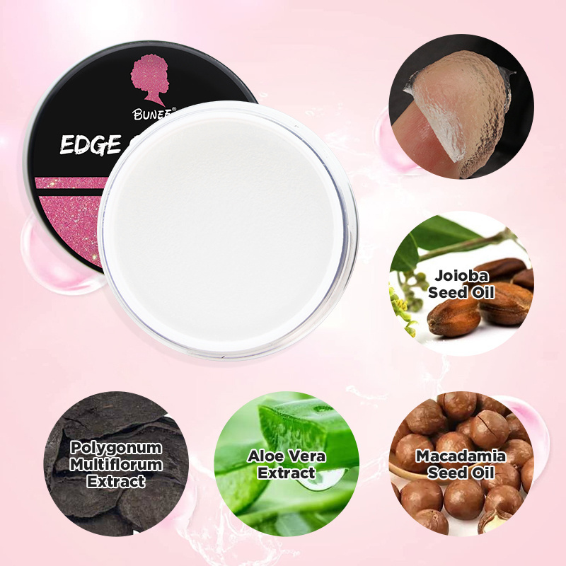 3 days USA delivery private label edge control 4c hair braiding gel and edge control wax for children woven