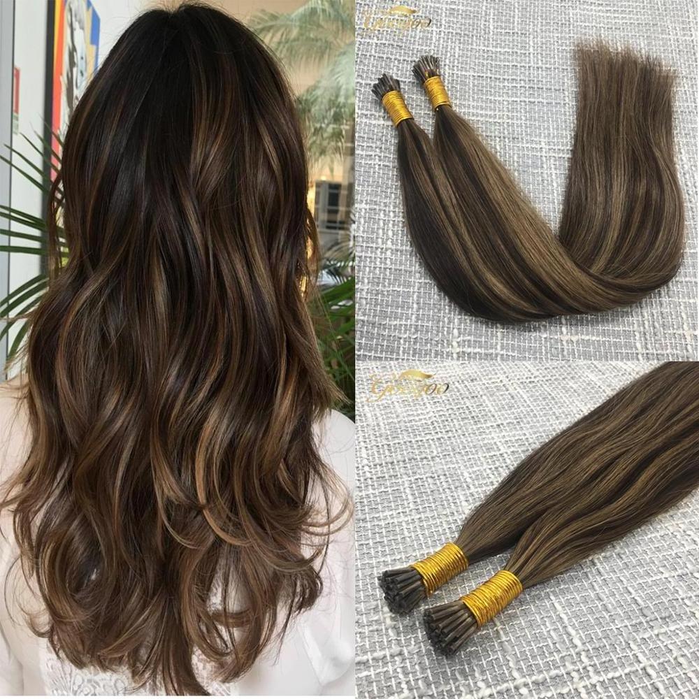 Wholesale Hair Supplier Raw Double Drawn Remy Keratin Hair Extension I Tip Micro Links Hair Extensions