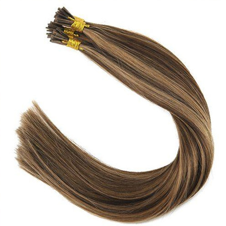 Wholesale Hair Supplier Raw Double Drawn Remy Keratin Hair Extension I Tip Micro Links Hair Extensions