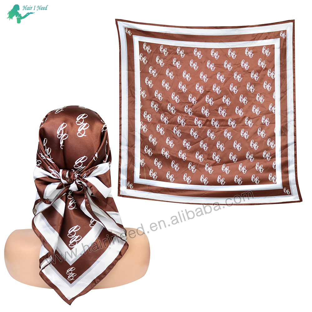 custom logo luxury scarf silk scarves in bulk scarf women hijab