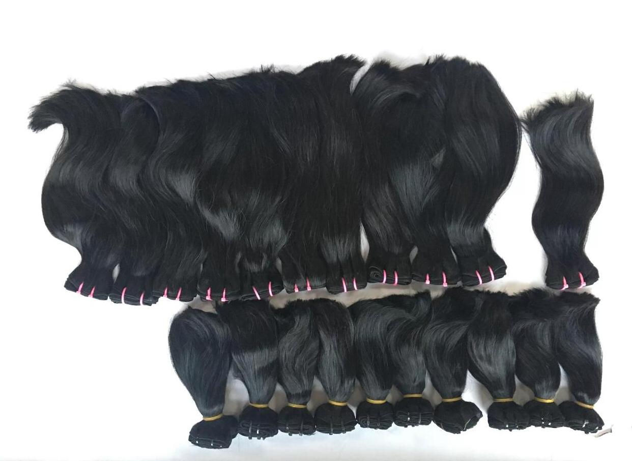 MARCH MEGA SALE TOP GRADE QUALITY RATED HUMAN REMY HAIR BUNDLES VIRGIN RUSSIAN TANGLE FREE HAIR EXTENSION AT OFFER