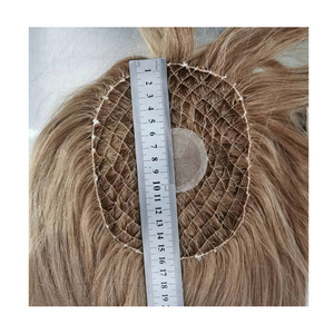 Fishnet Silk Topper For Women Hair Loss Silk Top Remy Topper For Thinning Hair Human High Density Hair Piece