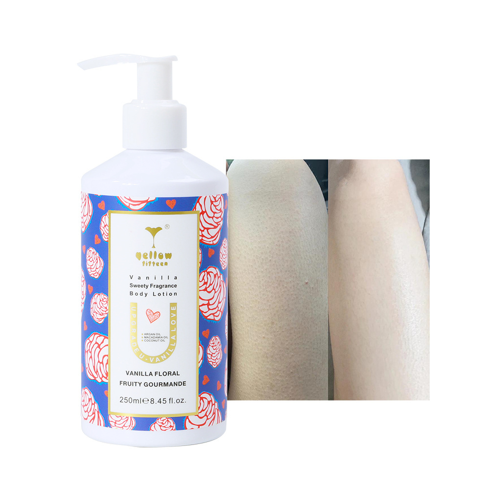 soft smooth moisture skin whitening natural body lotion OEM packaging bath and body works perfume lotion cream