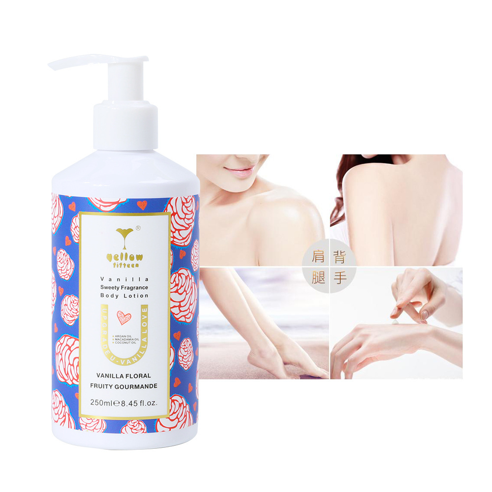 soft smooth moisture skin whitening natural body lotion OEM packaging bath and body works perfume lotion cream