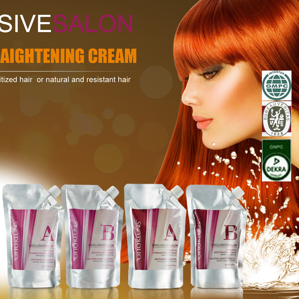 Salon use Japanese hair straightening cream ultrasonic cold hair relaxer permanent hair straight rebonding cream