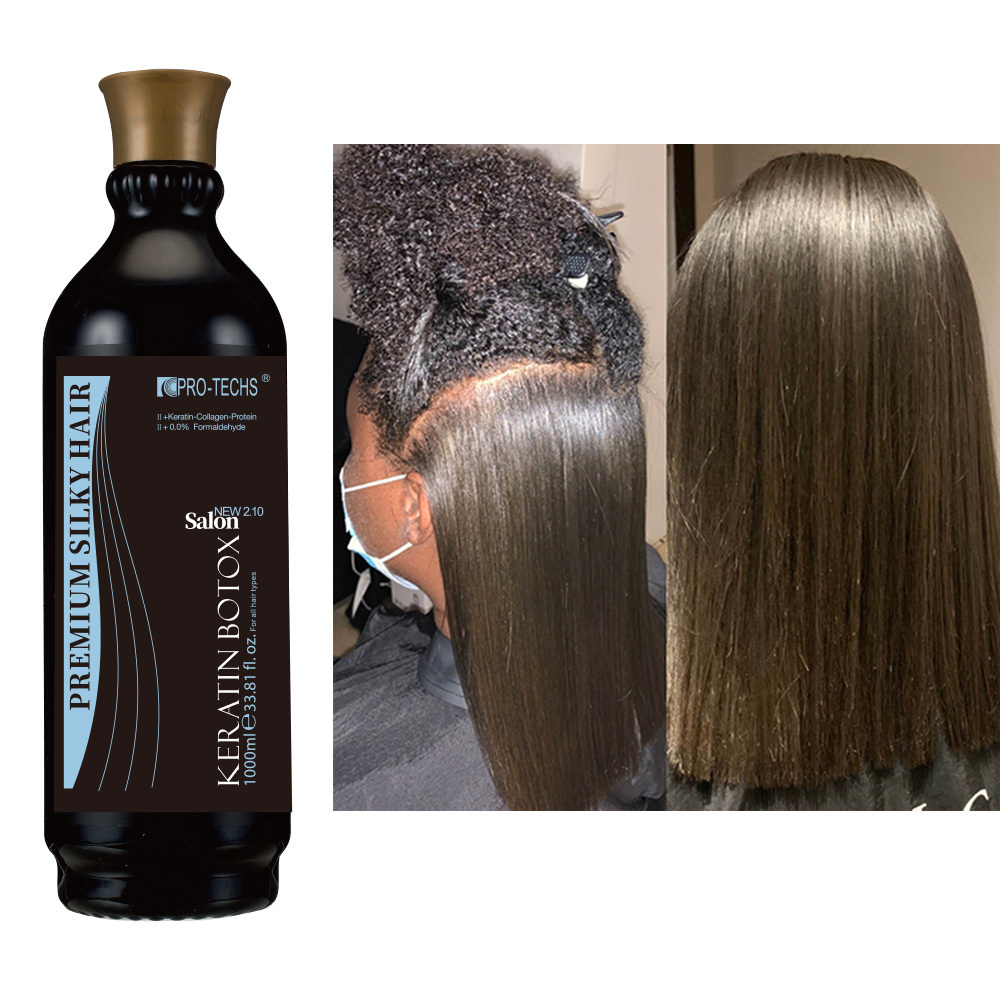 Professional Salon Private Label Hair Treatment Keratin Smoothing Permanent Straightening Treatment