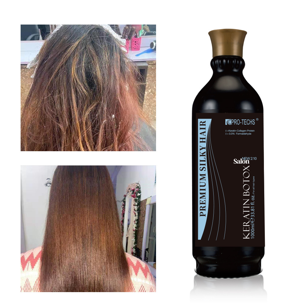 Professional Salon Private Label Hair Treatment Keratin Smoothing Permanent Straightening Treatment