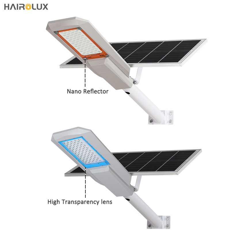 Factory Price Project 100W 200W High Lumen Waterproof IP65 Energing Saving LED Solar Street Lights