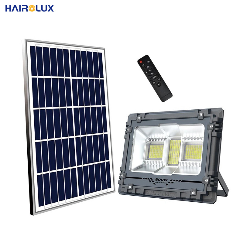 Hairolux LED RGB solar powered motion sensor led flood lights 60W 100W 200W 300W 500W outdoor light